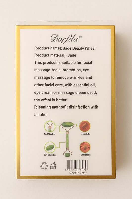 Kомплект с ролер за лице и камък Гуа Ша, нефрит